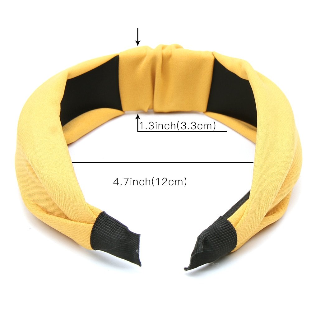 Solid Color Knot Headbands for Women Simple Fabric Girls Hairband Women Hair Accessories Wide Side Hair Band Solid Color Knot Headbands for Women Simple Fabric Girls Hairband Women Hair Accessories Wide Side Hair Band