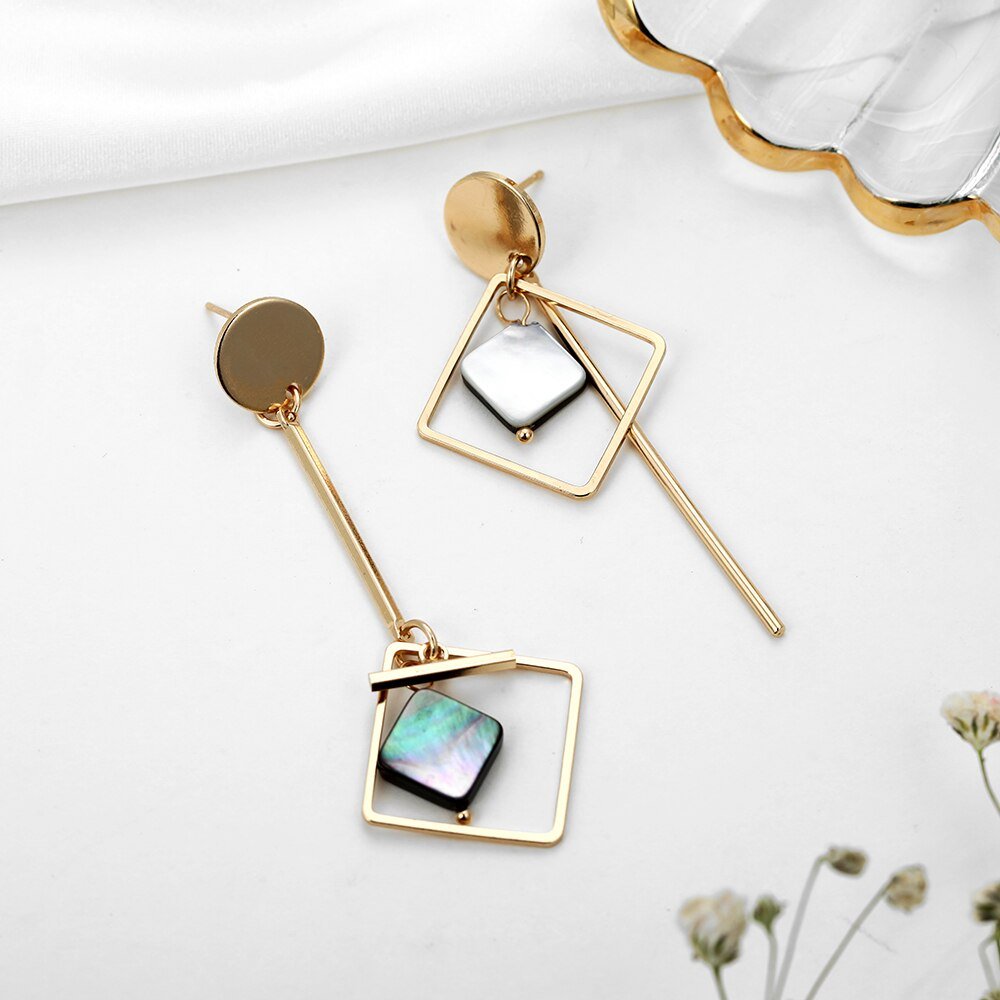 New Korean Style Women Geometric Dangling Statement Ear Jewelry Fashion Earrings Gift For Friend Drop shipping New Korean Style Women Geometric Dangling Statement Ear Jewelry Fashion Earrings Gift For Friend Drop shipping