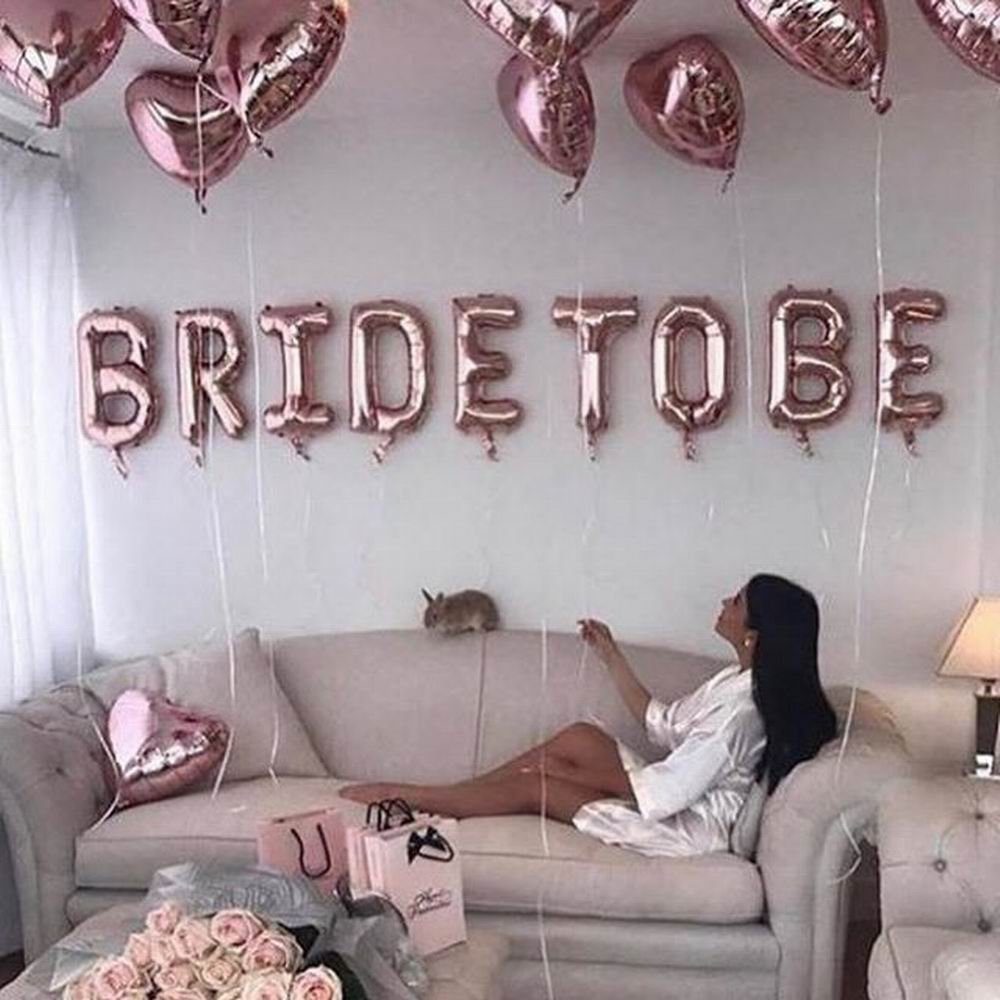 Rose Gold Bride to be Letter Foil Balloon Wedding Bridal Shower Engagement Hen Party Decor Bachelorette Party Supplies Rose Gold Bride to be Letter Foil Balloon Wedding Bridal Shower Engagement Hen Party Decor Bachelorette Party Supplies